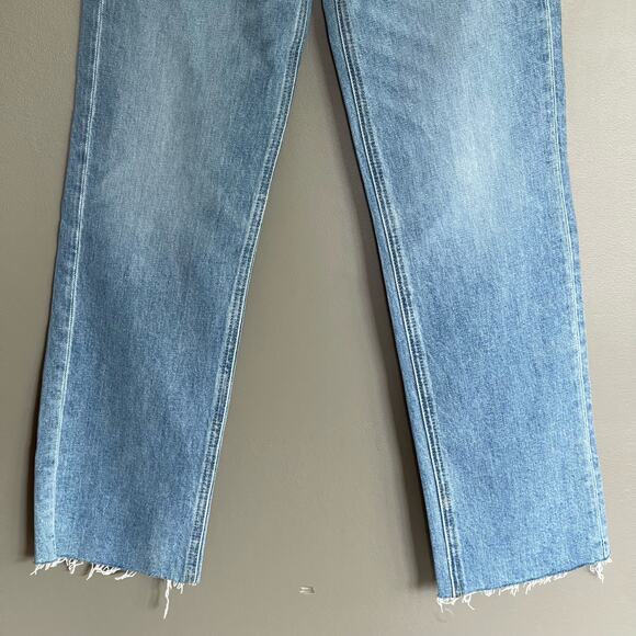 NWOT FRANK & EILEEN MONAGHAN Mom Jean Size 24 Blue Denim High Waist Straight Leg - Picture 11 of 16